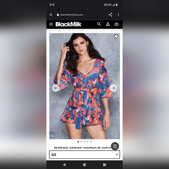 PHOENIX ARISING KIMONO PLAYSUIT - LIMITED - Picture 1 of 7